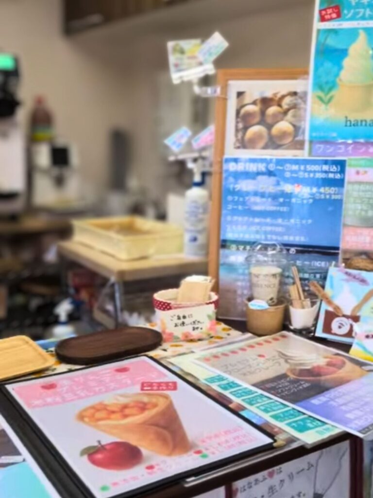 はなあふの注文カウンター