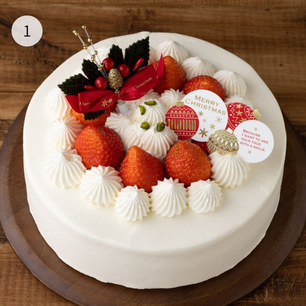 いちごのクリスマスケーキ、グルテンフリー対応