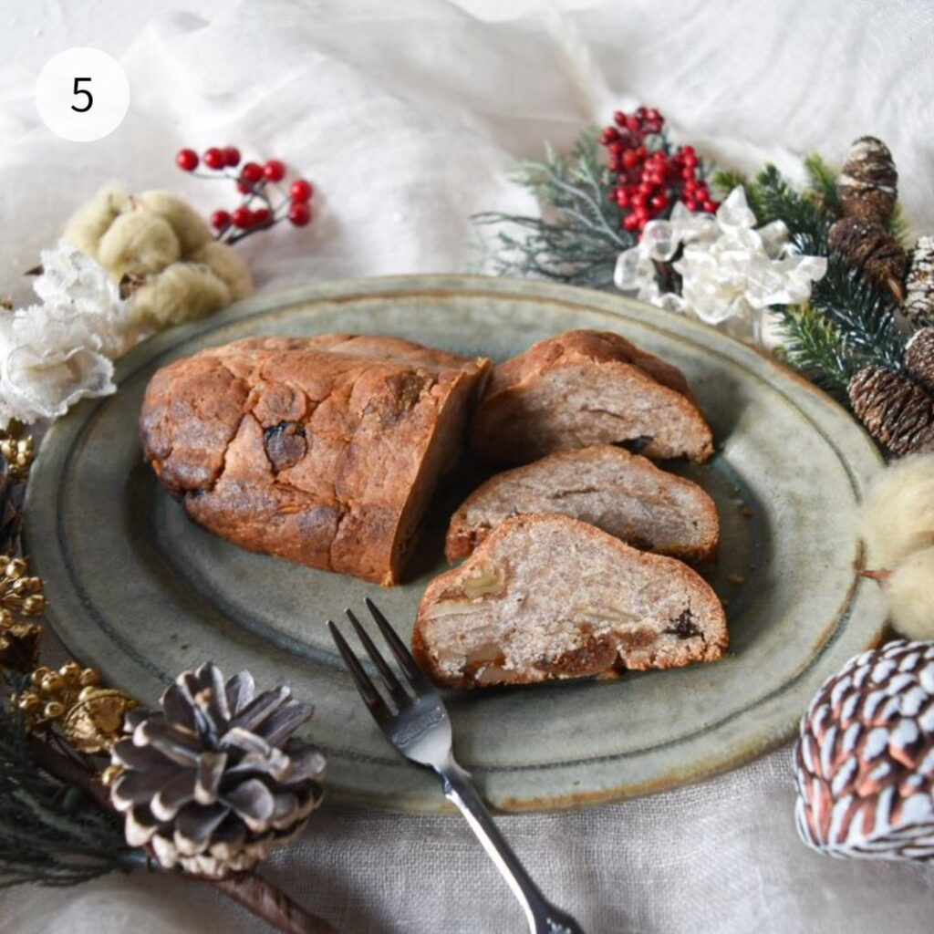 グルテンフリー&ヴィーガンのシュトーレン(プレーン)