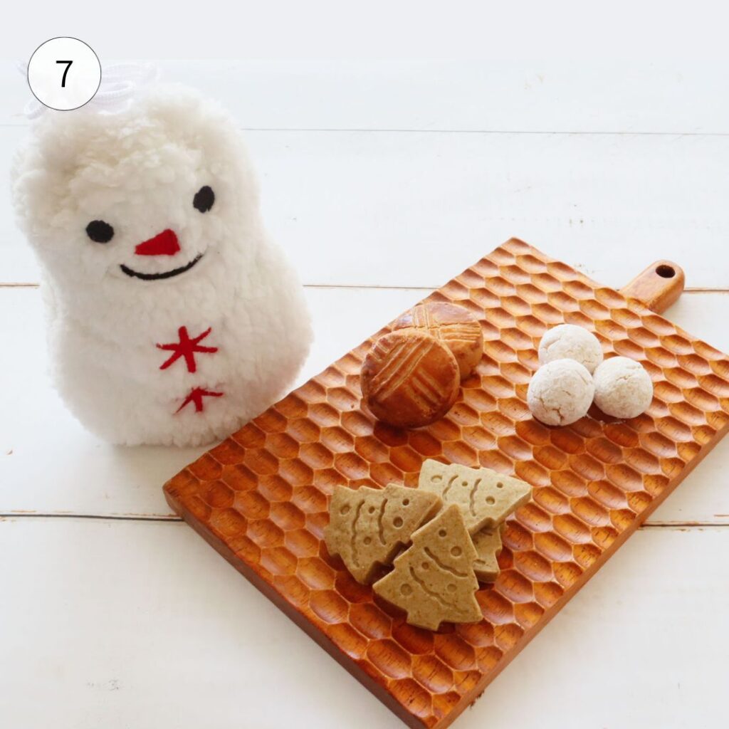 アパレイユ。スノーマンのクリスマスクッキーギフト