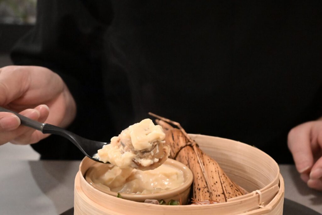 ゆか食堂のホタテとカマンベールの茶わん蒸し