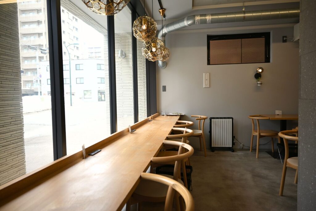 ハレカフェ店内カウンター