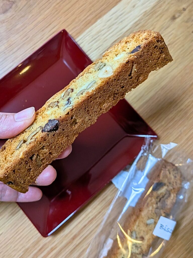 GO＆Vegeのビスコッティ断面