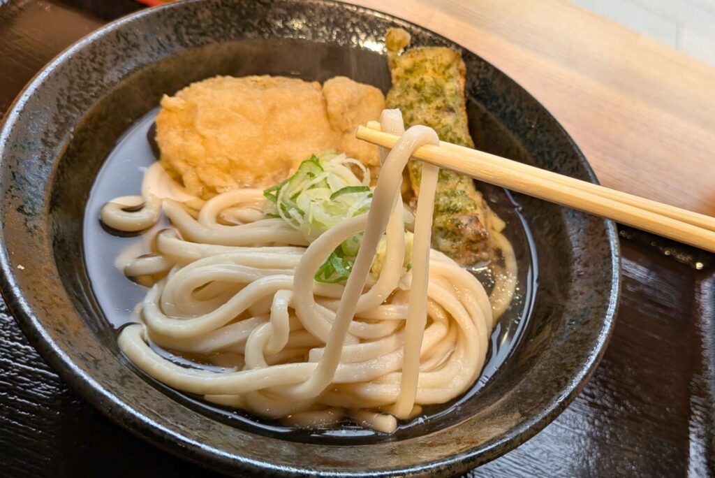 絵空事　玄米うどんの麺