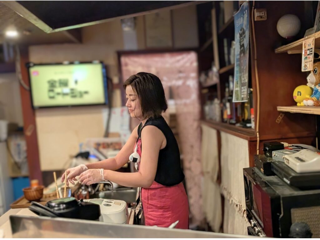 おにぎり うたりの女性店主